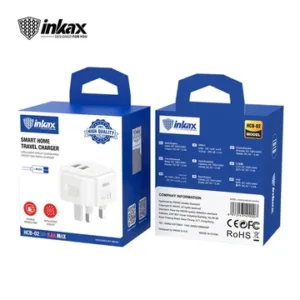 Inkax Dual USB Home Charger With Micro Cable HCB-02
