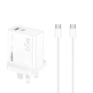 Inkax C09 PD65W Gallium Nitride Fast Charger With USB-C to USB-C Cable