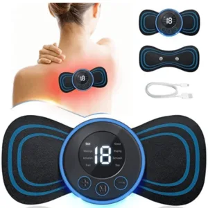 Neck Massager Mini Electric Neck Massage EMS Cervical Back Vertebra Massage Patch 8 Modes Relieve Relax Muscle Fatigue Tools