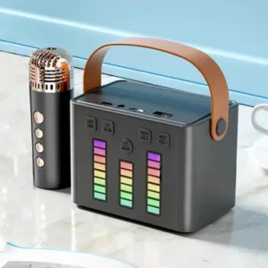 Wireless Bluetooth Q-2 Mini Portable Karaoke Speaker with 1 Wireless Microphone