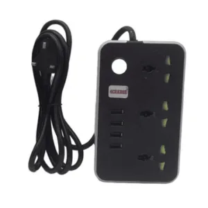 4Charge Extension 3-Pin 4 USB + 3 Power Sockets 2500W 2M EX711
