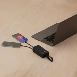 Porodo 30000mAh Powerbank Integrated Cable