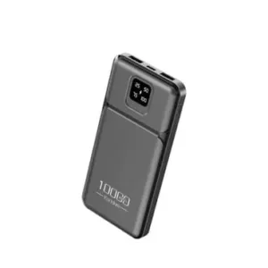Earldom Power Bank 10000mAh with 2 USB Output And LCD Display Black - PB64