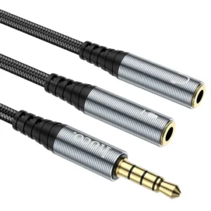 Hoco 2-in-1 Audio Adapter UPA21 3.5mm Input Cable