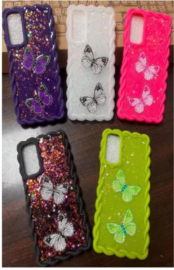 New new new butterfly with glitter case available